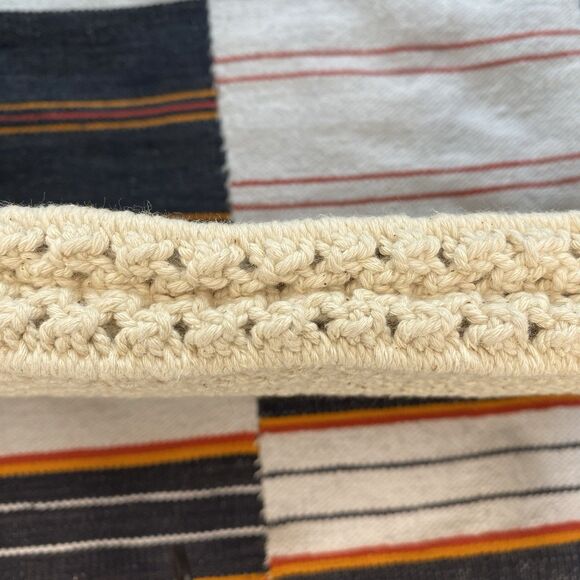 Vintage 1970’s Crochet Macrame Clutch Wristlet Handbag. Flex Frame. Never Used. - Picture 14 of 15